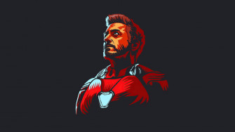 Desktop Wallpaper Iron Man Fan Art Dark HD Image Picture