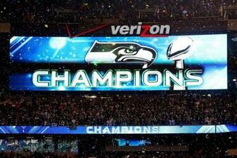 Sign Declaring The Seattle Seahawks Champions After Super Bowl Xlviii