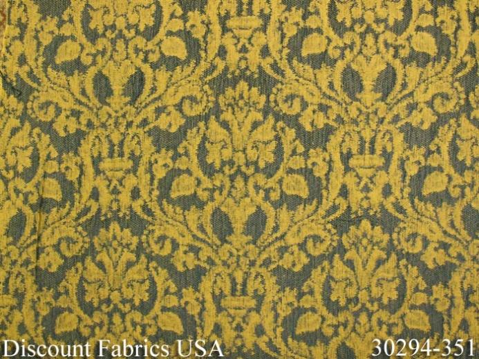 Gold Damask Fabric