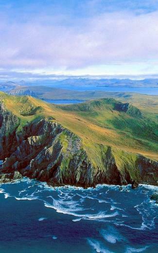 Clouds Landscapes Nature Islands Channel Cape Horn Wallpaper