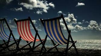 Beach Chairs Wallpaper