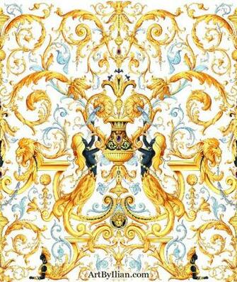 Versace Background Wallpaper Barocco