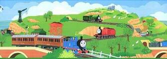 Thomas The Tank Train Wallpaper Border Yh1399bd