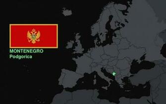 Montenegro Flag Wallpaper Stock Photos