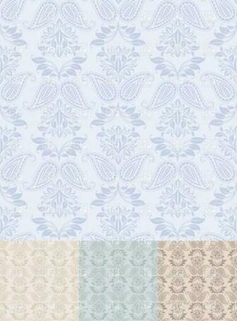 Pastel Victorian Wallpaper With Turkish Cucumber Vector