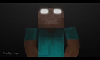 Minecraft Herobrine HD Render Wallpaper By Aliciamyerscough On