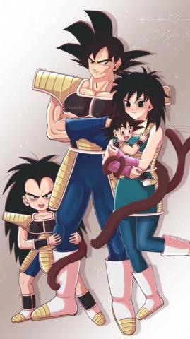 Wallpaper Phone Goku Raditz Bardock And Gine Full HD Dragon