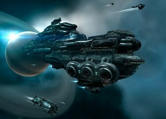 Spaceship Computer Wallpaper Desktop Background Id