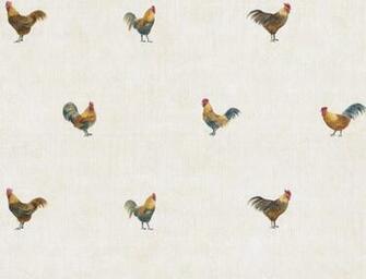 Details About Kitchen Country Roosters Wallpaper Try8756