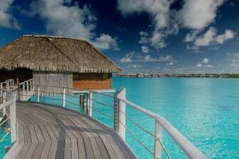 Water Bungalows Bora HD Wallpaper
