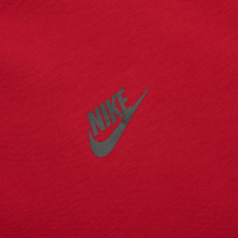 Sportswear Tech Fleece Pullover Hoodie Gym Red Black Feature