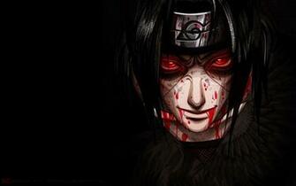 Uchiha Itachi Blood Sharingan Eyes Cool Guy Male Anime HD Wallpaper