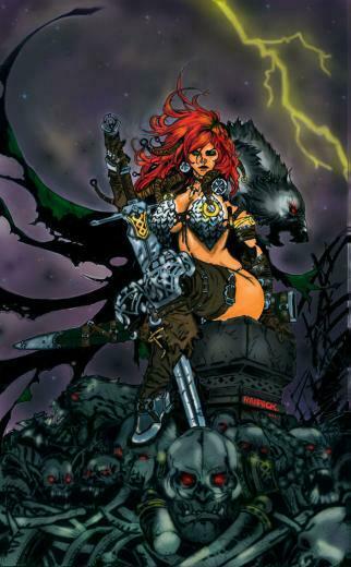 Red Sonja Queen Of Steel Colors By Oo Monkey