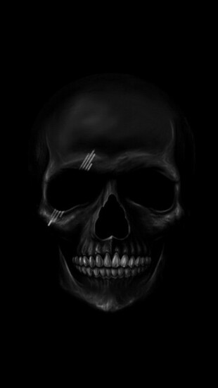 Skull Black iPhone Wallpaper iPhone5 Gallery