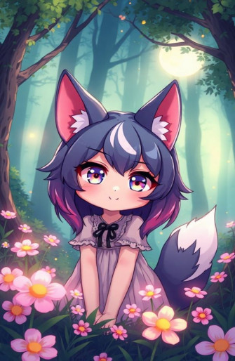 Anime Wolf Girl Wallpaper