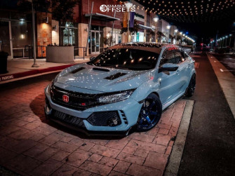 Honda Civic With Volk Te37 Saga And 35r18