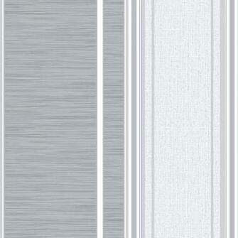 Crown Manhattan Stripe Grey Silver Wallpaper M0888