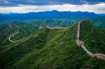 Great Wall Of China From Spac HD Wallpaper Background Image