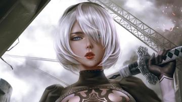 Yorha 2b Nier Automata 4k Wallpaper